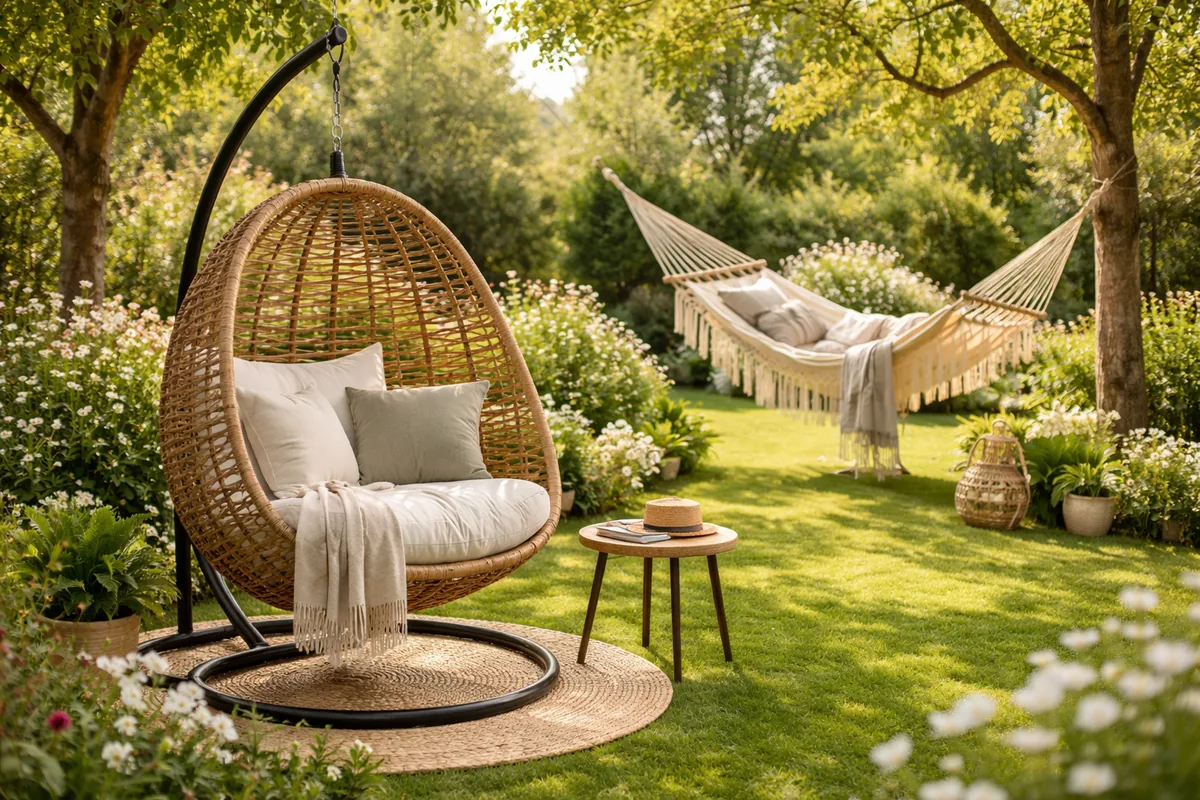 Quel mobilier suspendu choisir pour se détendre dans son jardin