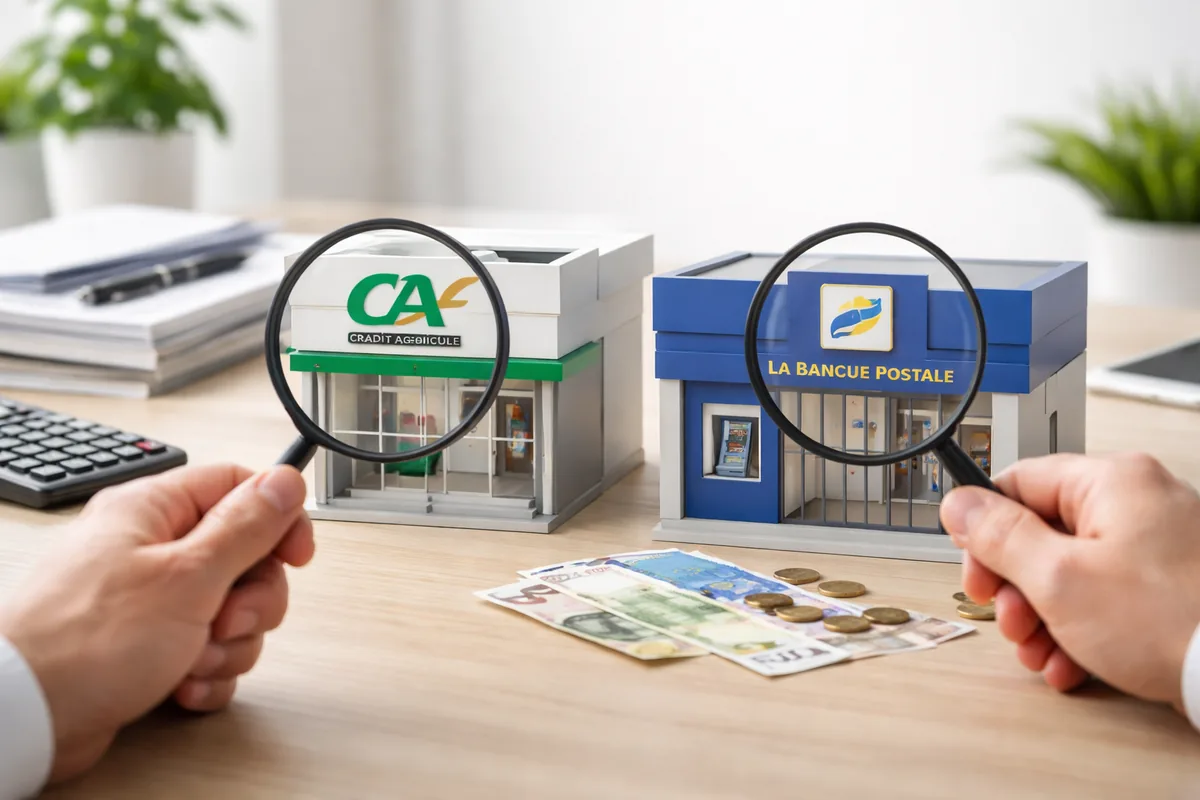 Comment comparer les services bancaires du Crédit Agricole et de la Banque Postale ?