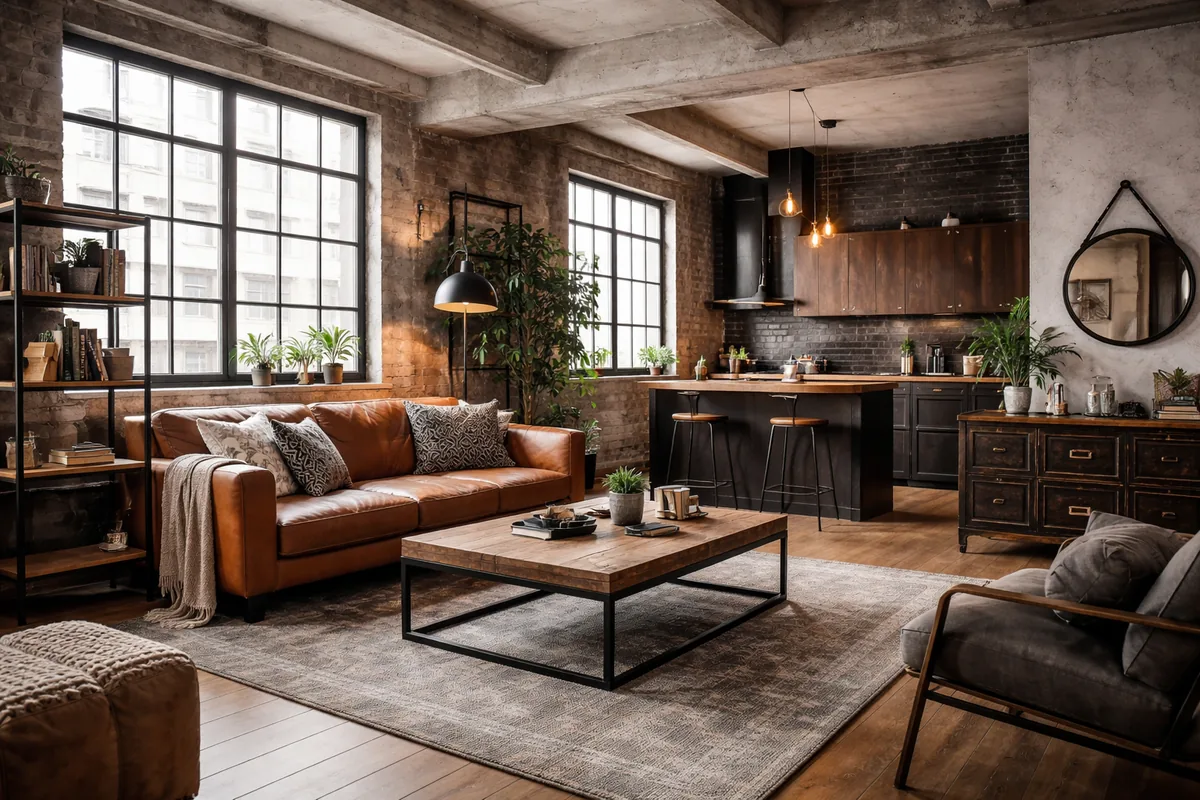 Quel mobilier choisir pour un style de décoration industrielle dans un appartement ?